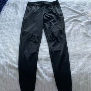 black adidas pants